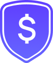 Shield with dollar icon